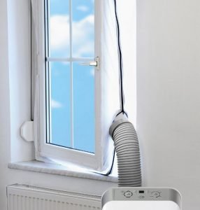 como instalar aire acondicoinado portatil en ventana abatible