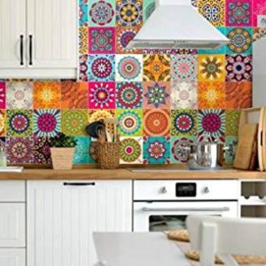 azulejos adhesivos pared de cocina