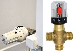 Válvula mezcladora termostática para control de temperatura del sistem 