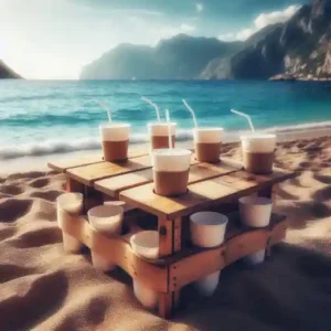 mejor mesa de playa con portavasos