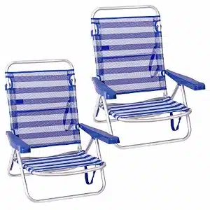 LOLAhome Pack de 2 sillas de Playa Convertibles en Cama 1 - LOLAhome Pack de 2 sillas de Playa Convertibles en Cama