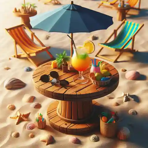 mesas para sillas de playa 1 - Mesas para Sillas Playa: Practicidad y Comodidad