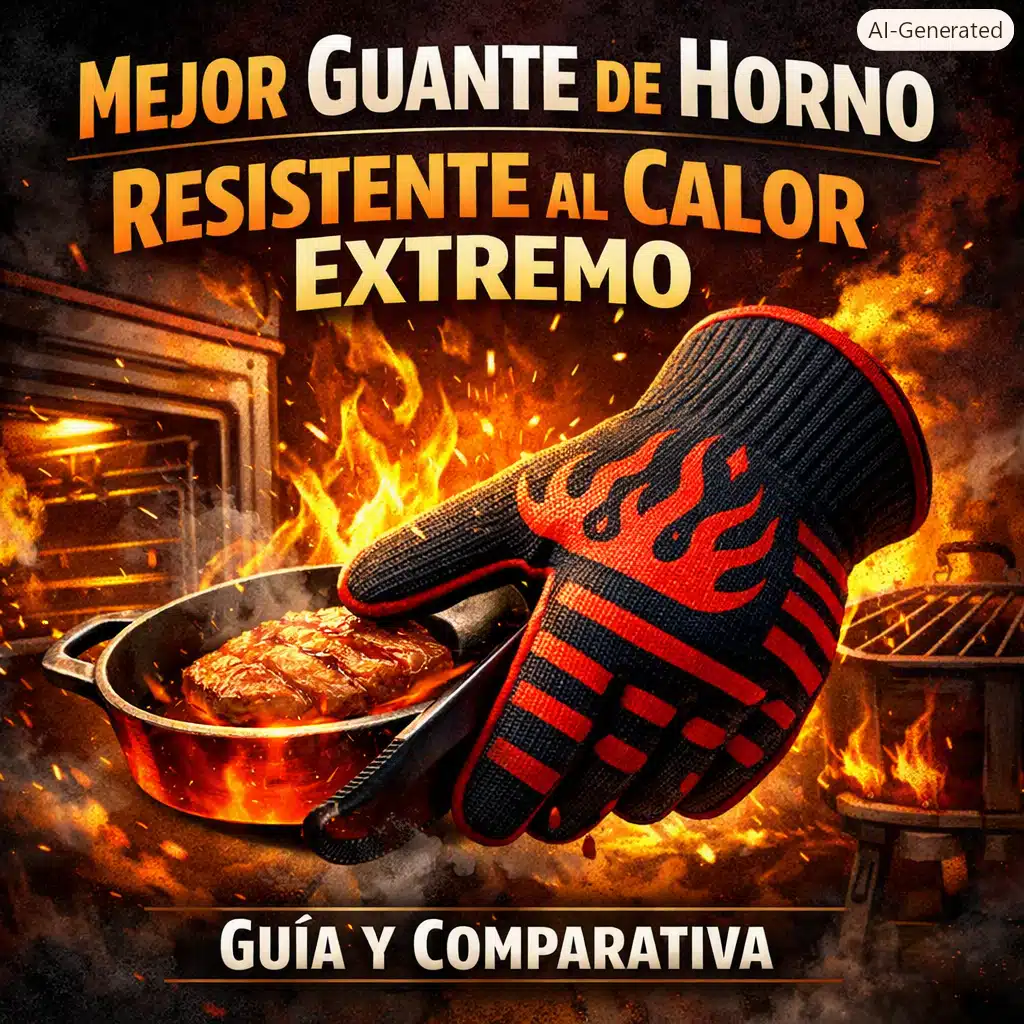 fotografía donde se ilusta el mejor guante de horno para calor extremo