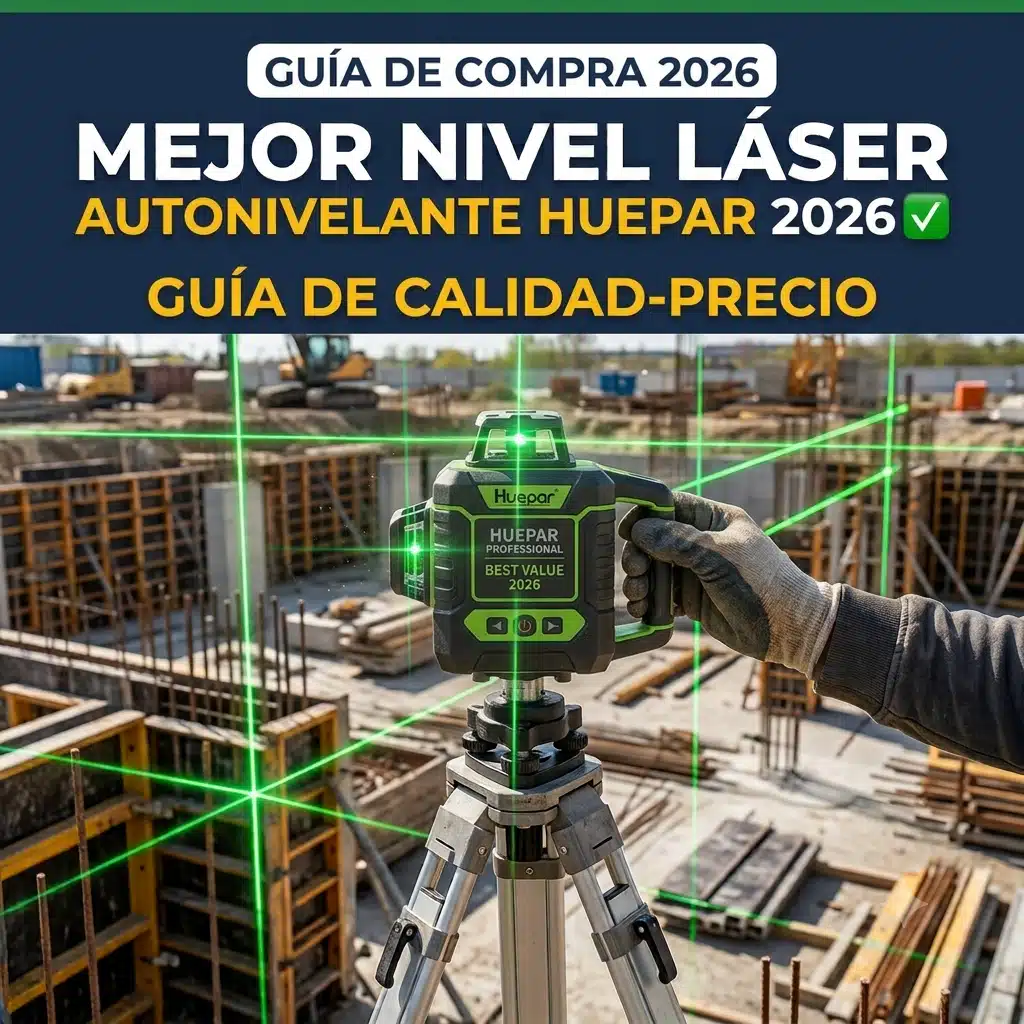 portada del artículo titulado mejor láser autonivelante huepar