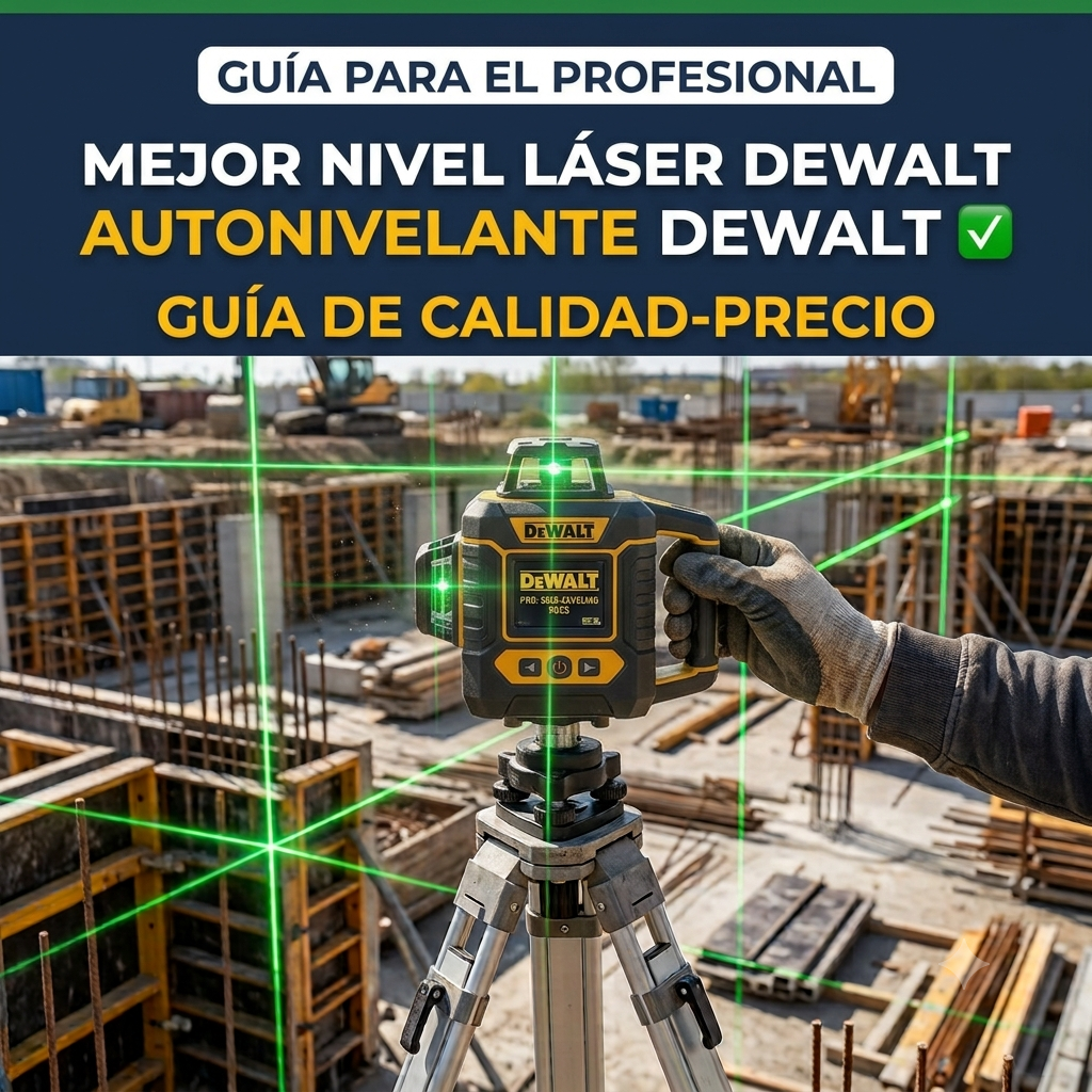 portada del artículo sobre los mejores niveles láser autonivelantes Dewalt