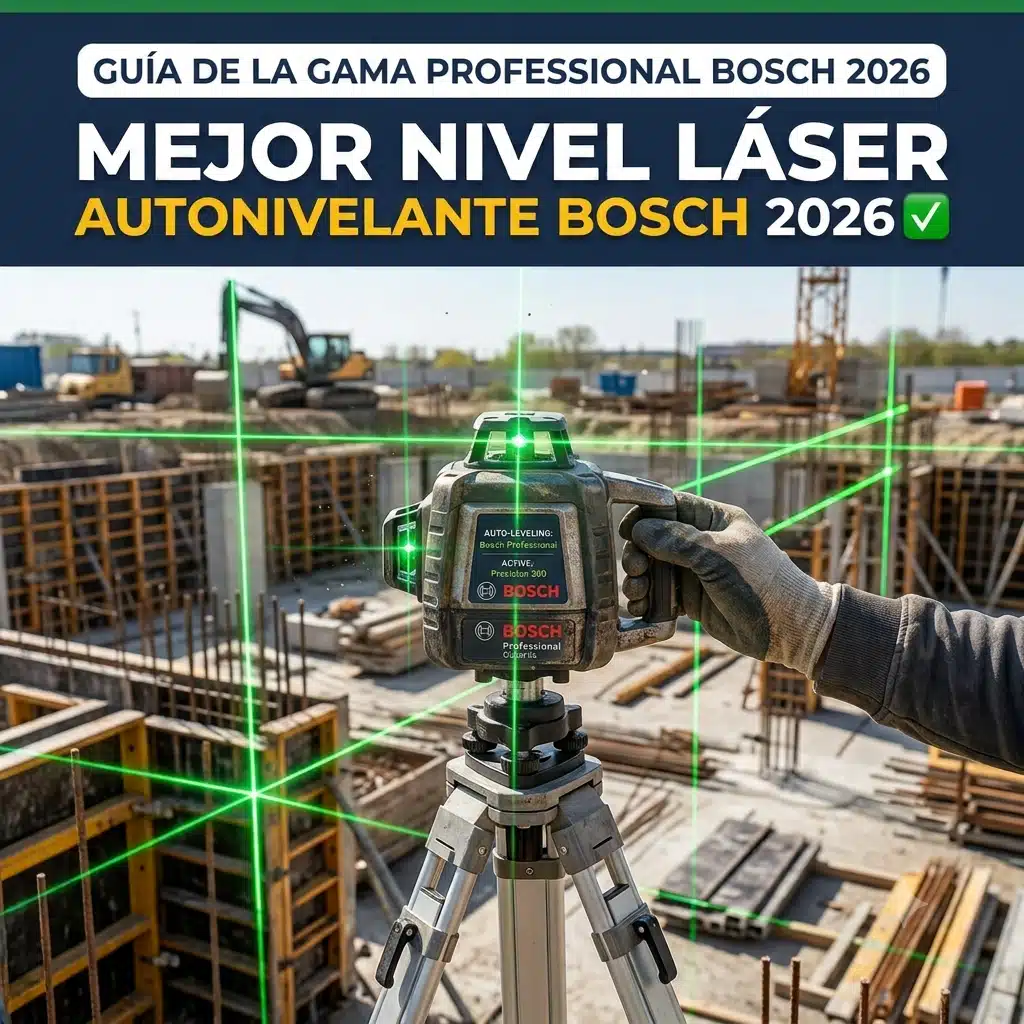 portada del artículo sobre mejor nivel láser autonivelante bosch 2026