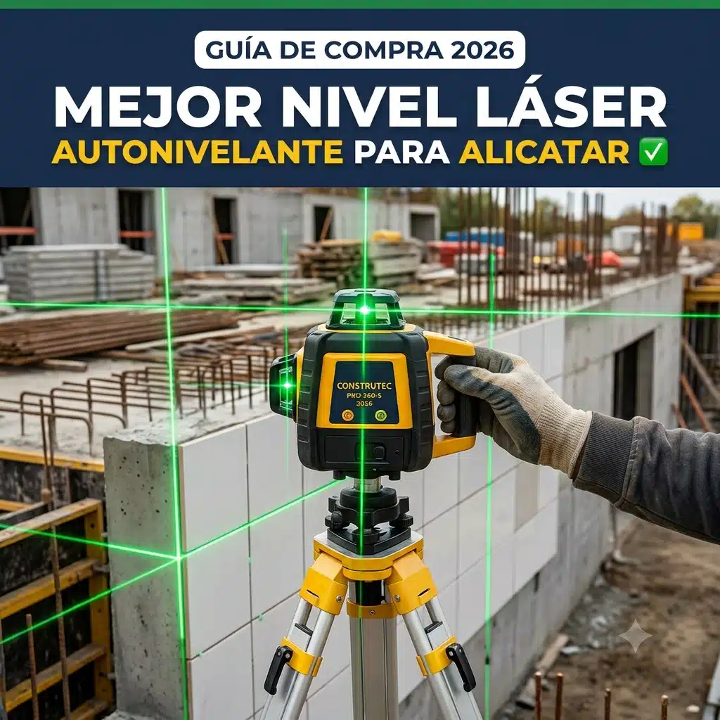 portada del artículo sobre el mejor nivel láser autonivelante para alicatar
