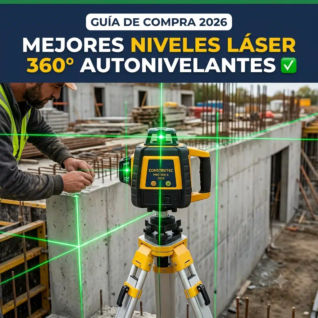 fotografía de portada del artículo mejores niveles láser 360 autonivelantes