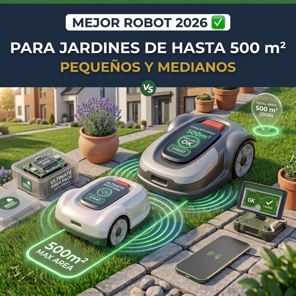mejor robot cortacesped para 500 m2
