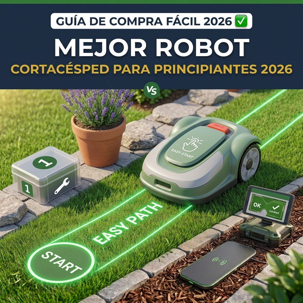 mejor robot cortacesped para principiantes 2026