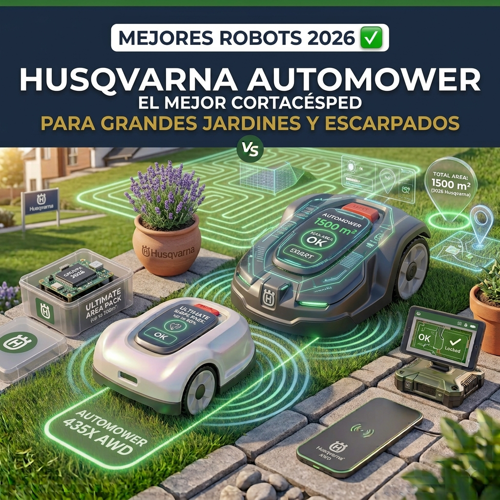 mejores robots cortacesped Husqvarna Automower 2026