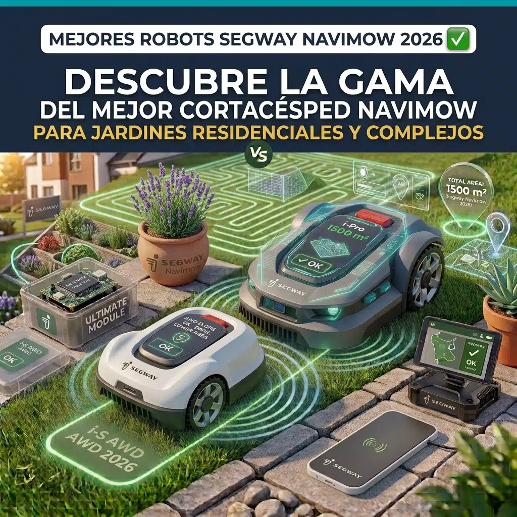 mejores robots cortacesped segway navimow 2026