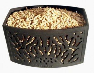 Cesta quemar pellets chimenea Cesta quemar pellets chimenea