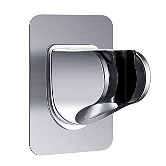Clarmonde Cabezal de Ducha Ajustable gen/érico Soporte de Montaje en Pared ABS Cromado,2PCS
