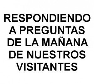 Respondiendo a las preguntas de la mañana Respondiendo a las preguntas de la mañana