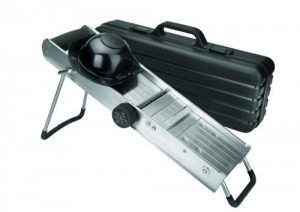 Lacor 60357 - Mandolina con protector y cuchillas giratorias, inoxidable Lacor 60357 - Mandolina con protector y cuchillas giratorias, inoxidable