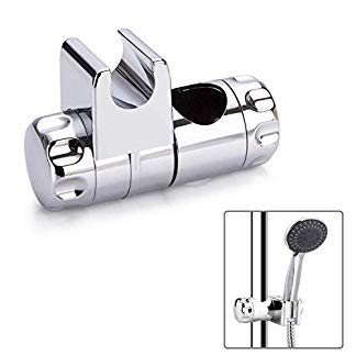 Clarmonde Cabezal de Ducha Ajustable gen/érico Soporte de Montaje en Pared ABS Cromado,2PCS