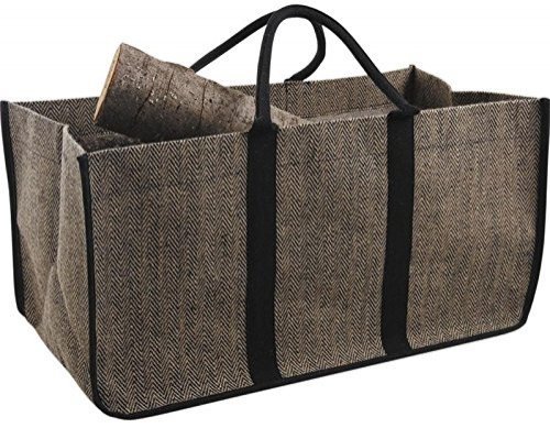 Cesta para Leña y No Barras más el Suelo cesta de lea yute plastificado - Cesta para Leña y No Barras más el Suelo