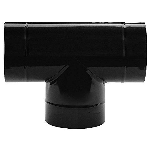¿Puedo Poner Tubo de una Estufa Leña Horizontal? wolfpack 22011137 te estufa negro vitrificado 120mm 90 - ¿Puedo Poner Tubo de una Estufa Leña Horizontal?